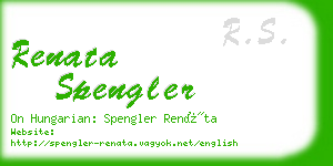 renata spengler business card